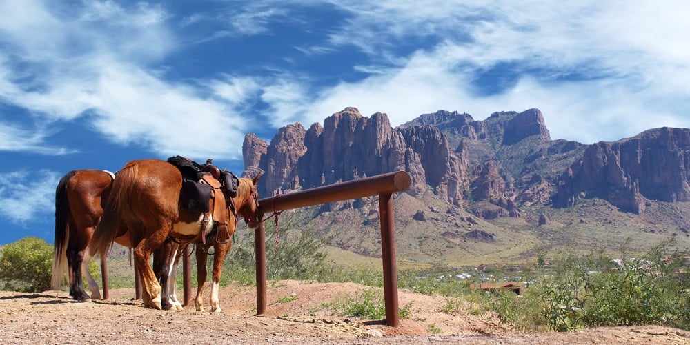 bigstock-Wild-West-Town-Horses-tied-to-90811268
