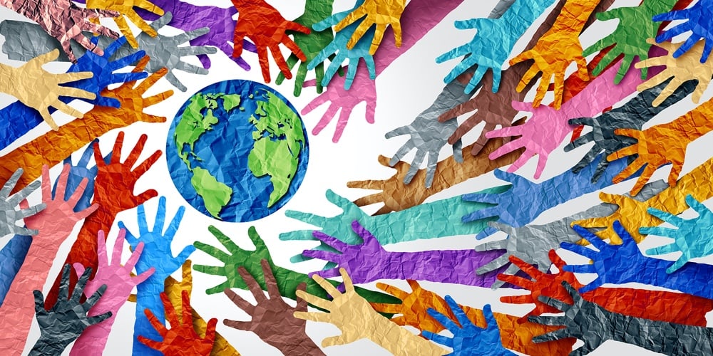 World Diversity Or Earth Day And International Culture As A Concept Of Diversity And Crowd Cooperati