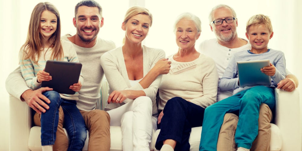 bigstock-family-generation-technology-98623322