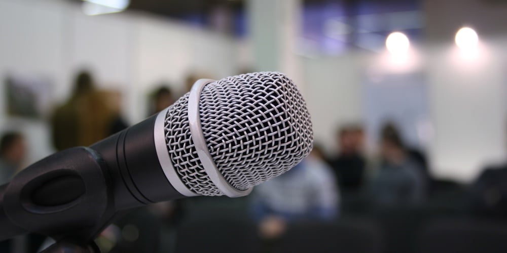 microphone in auditorium