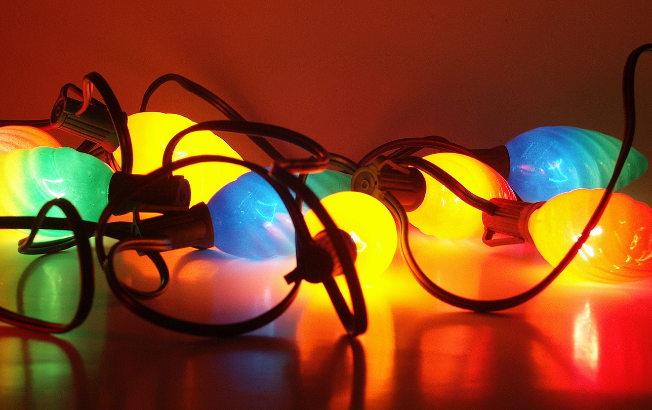 Christmas Lights On