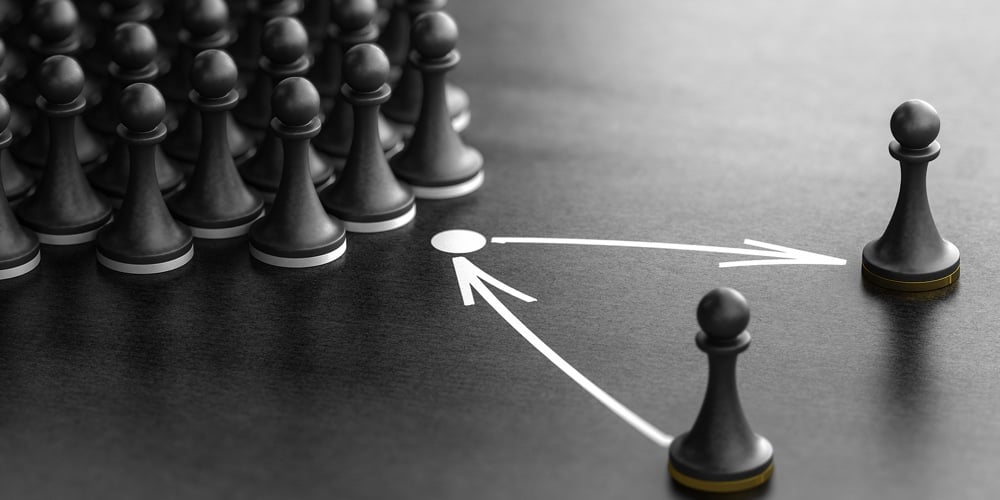 bigstock-d-Illustration-Of-Pawns-Over-392873540