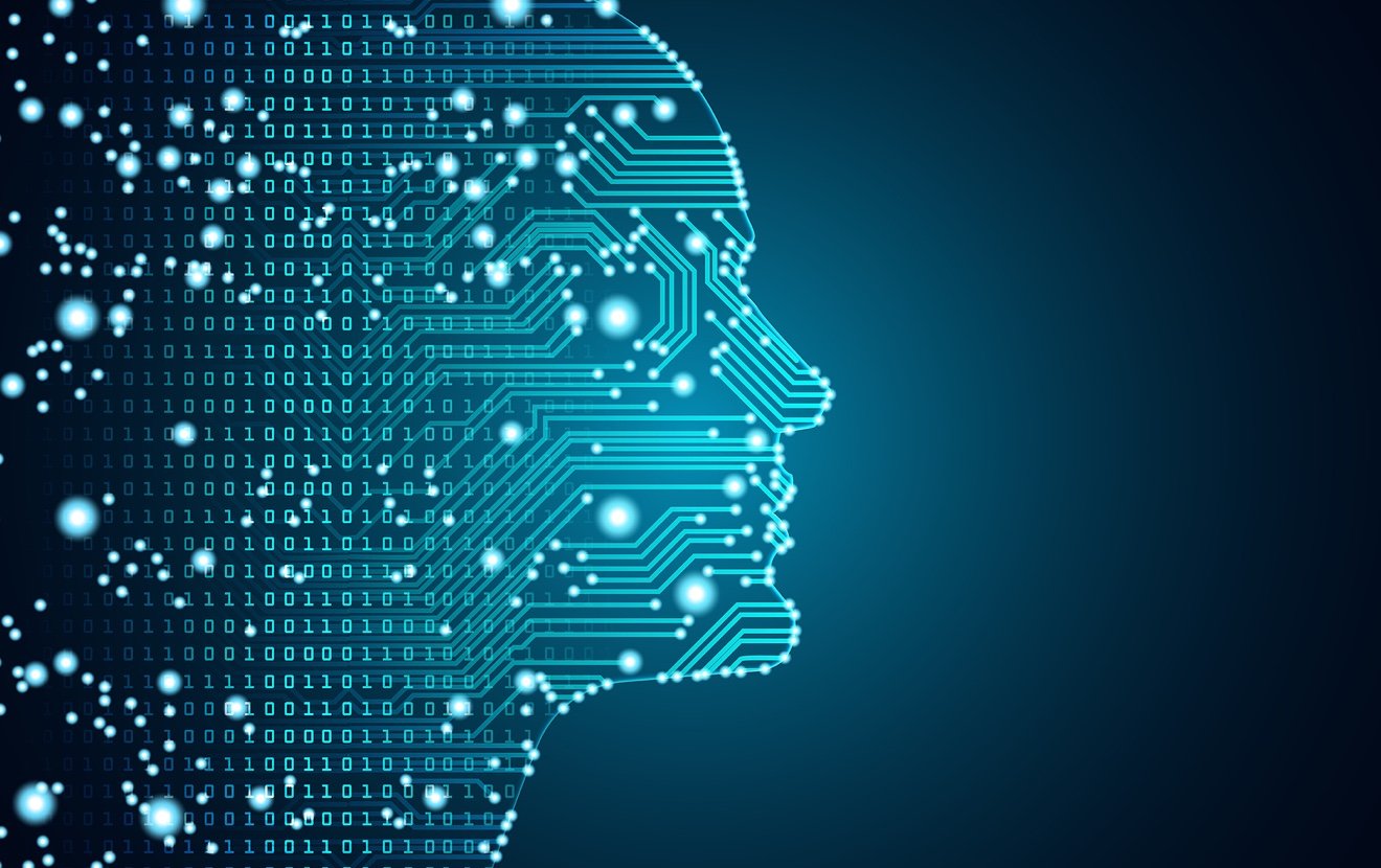 Big Data And Artificial Intelligence Concept. Machine Learning And Cyber Mind Domination Concept In