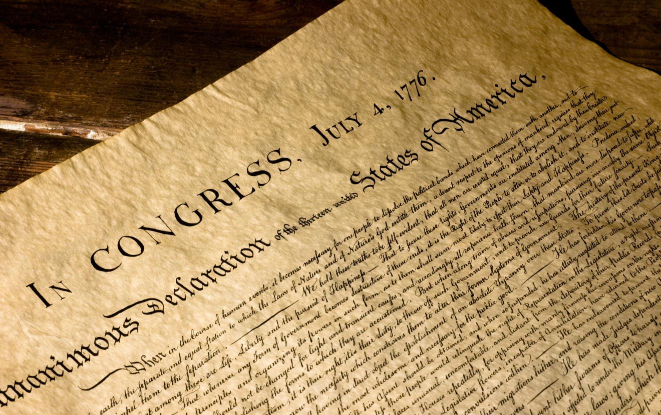 credit union website Declaration of Independence
