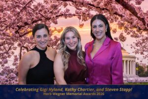 Whitney Bedard, Alyssa Horwitz and Robbie Young at the National Credit Union Foundation Herb Wegner Memorial Awards 2026